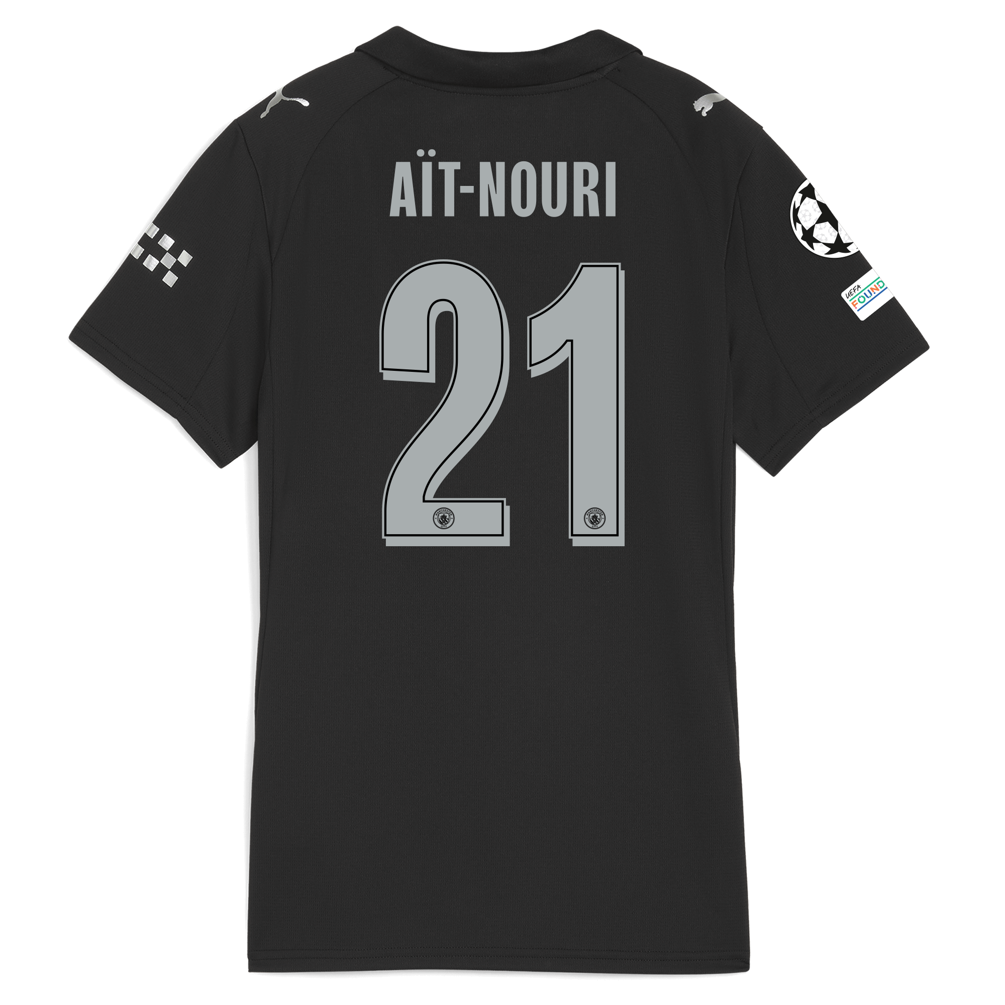 womens manchester city man city champions league away jersey 202526 with aÏt-nouri 21 printing Manchester City Shirts | Official Team Gear