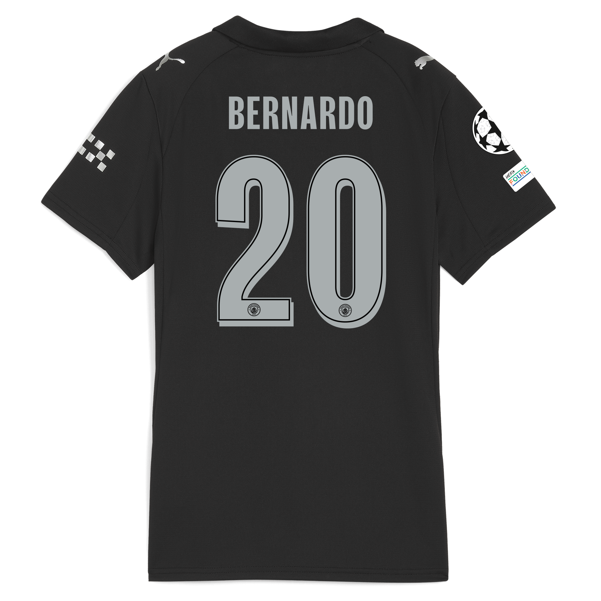 womens manchester city man city champions league away jersey 202526 with bernardo 20 printing Manchester City Shirts | Official Team Gear