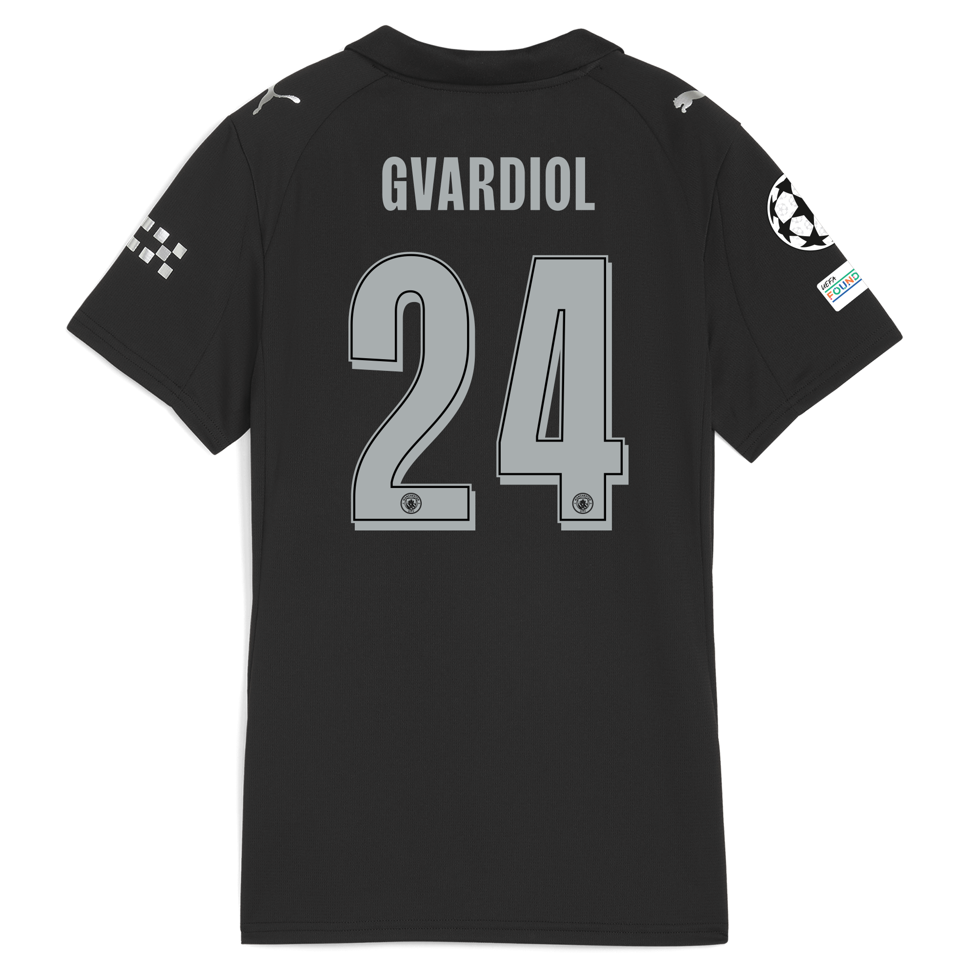 womens manchester city man city champions league away jersey 202526 with gvardiol 24 printing Manchester City Shirts | Official Team Gear
