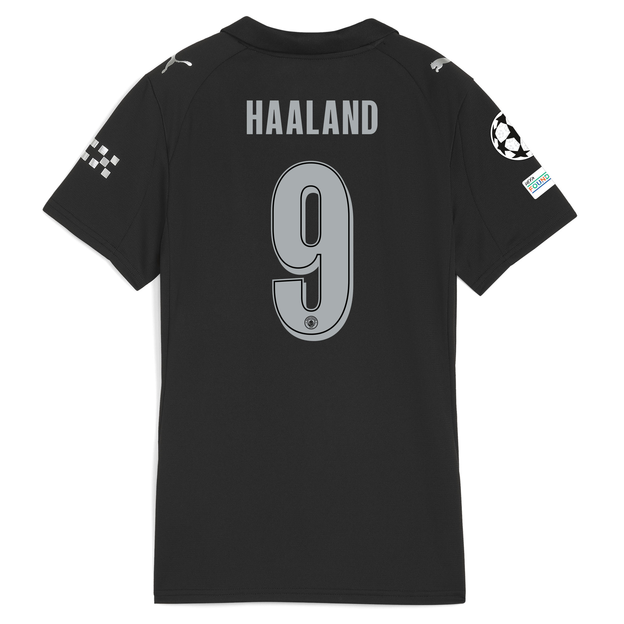 womens manchester city man city champions league away jersey 202526 with haaland 9 printing Manchester City Shirts | Official Team Gear