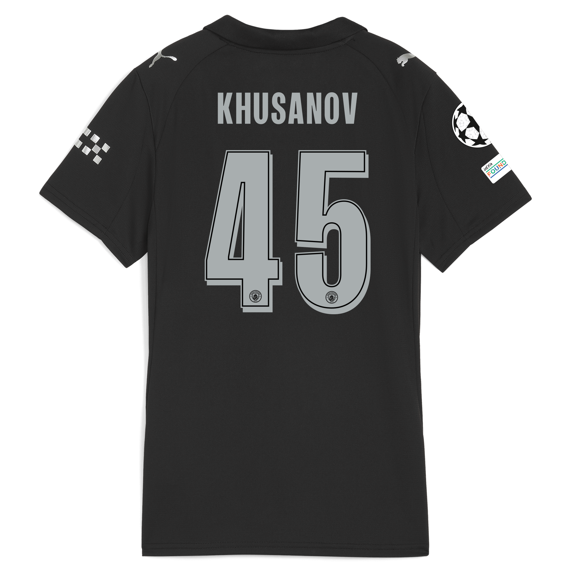 womens manchester city man city champions league away jersey 202526 with khusanov 45 printing Manchester City Shirts | Official Team Gear