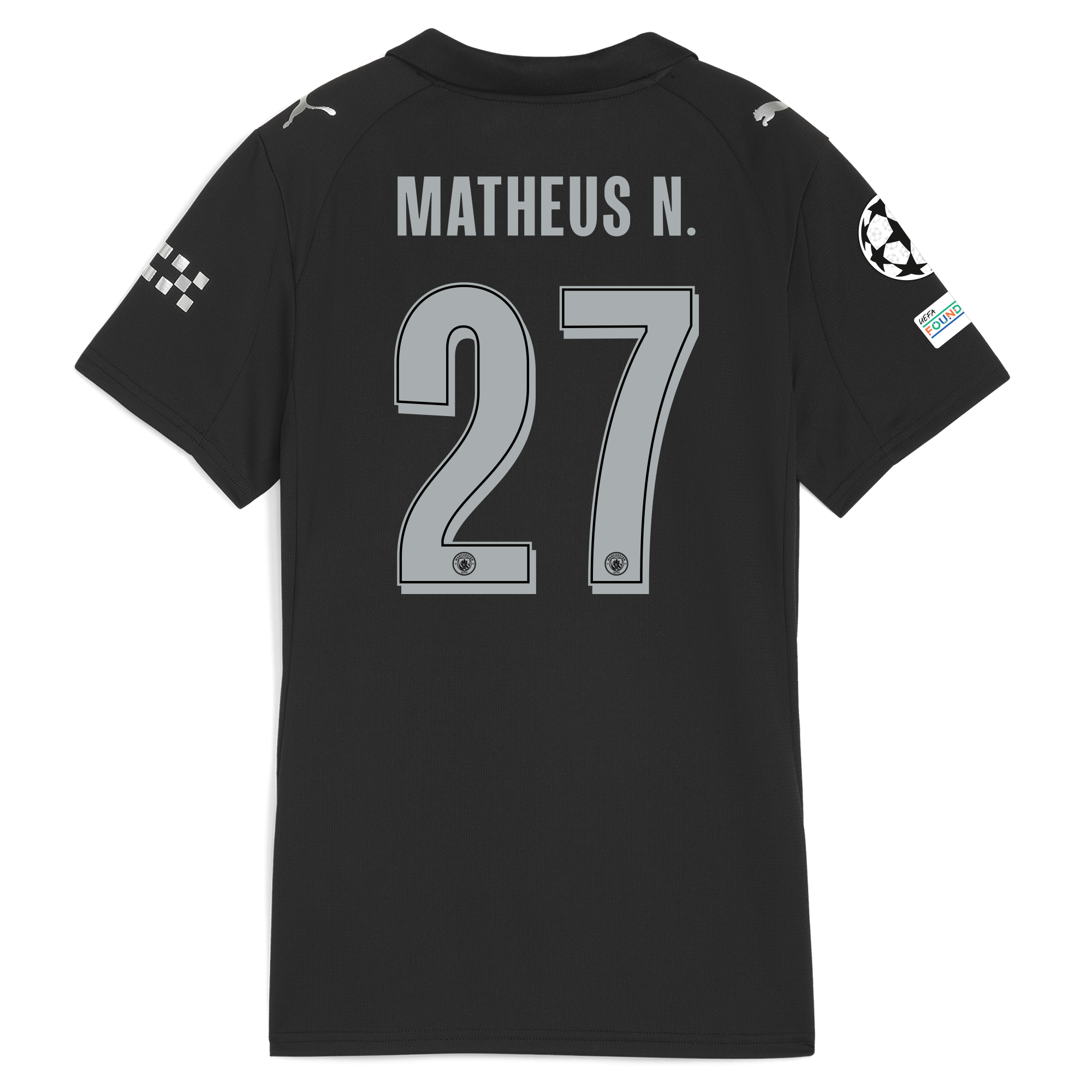 womens manchester city man city champions league away jersey 202526 with matheus n. 27 printing Manchester City Shirts | Official Team Gear