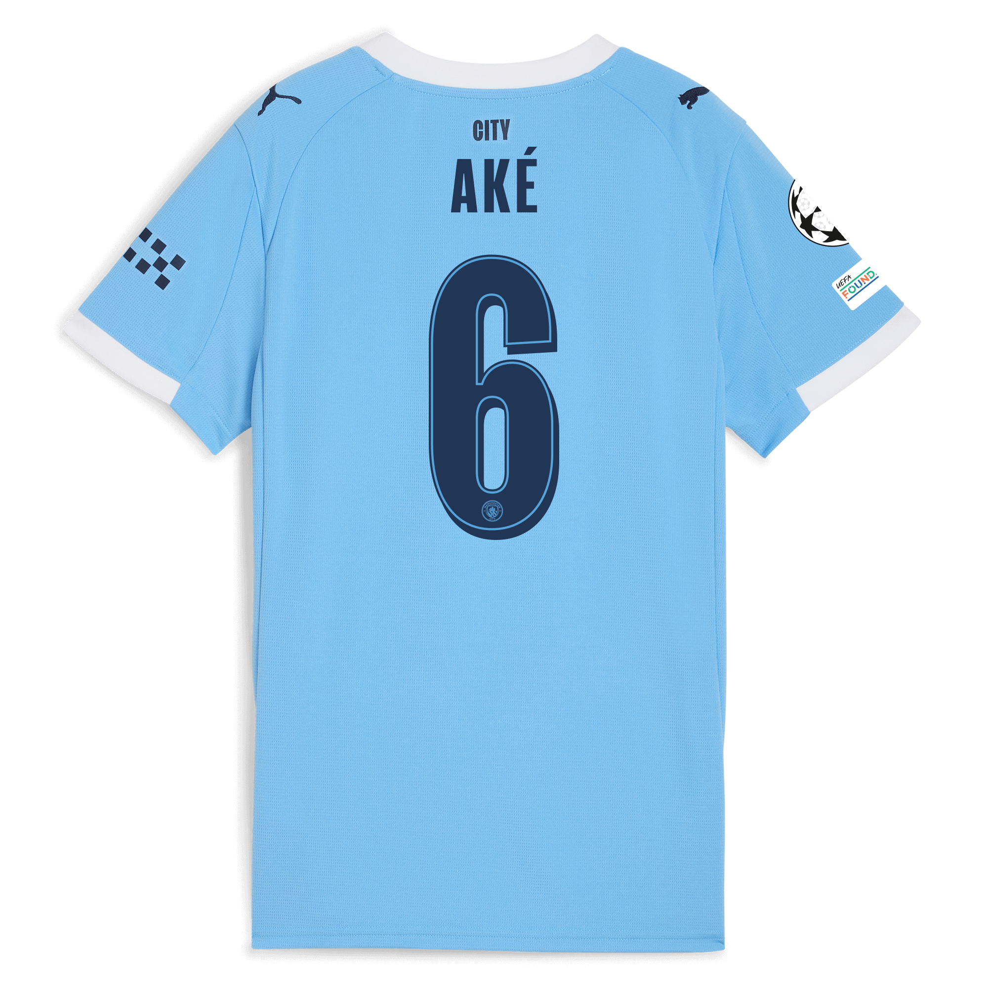 womens manchester city man city champions league home jersey 202526 with akÉ 6 printing Manchester City Shirts | Official Team Gear