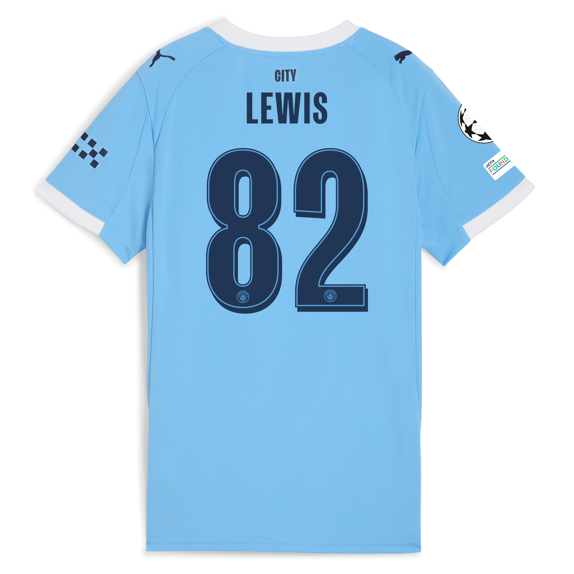 womens manchester city man city champions league home jersey 202526 with lewis 82 printing Manchester City Shirts | Official Team Gear