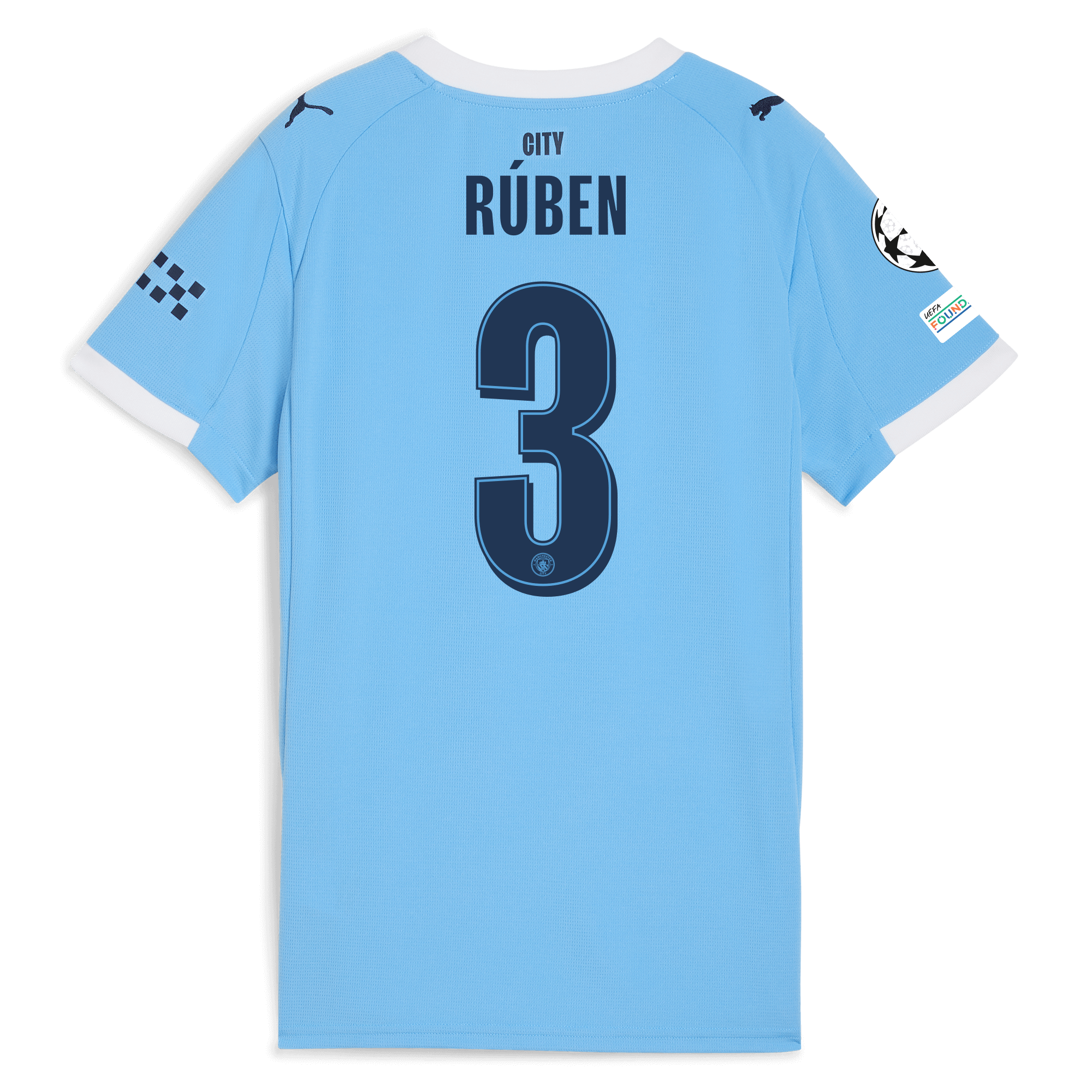womens manchester city man city champions league home jersey 202526 with rÚben 3 printing Manchester City Shirts | Official Team Gear