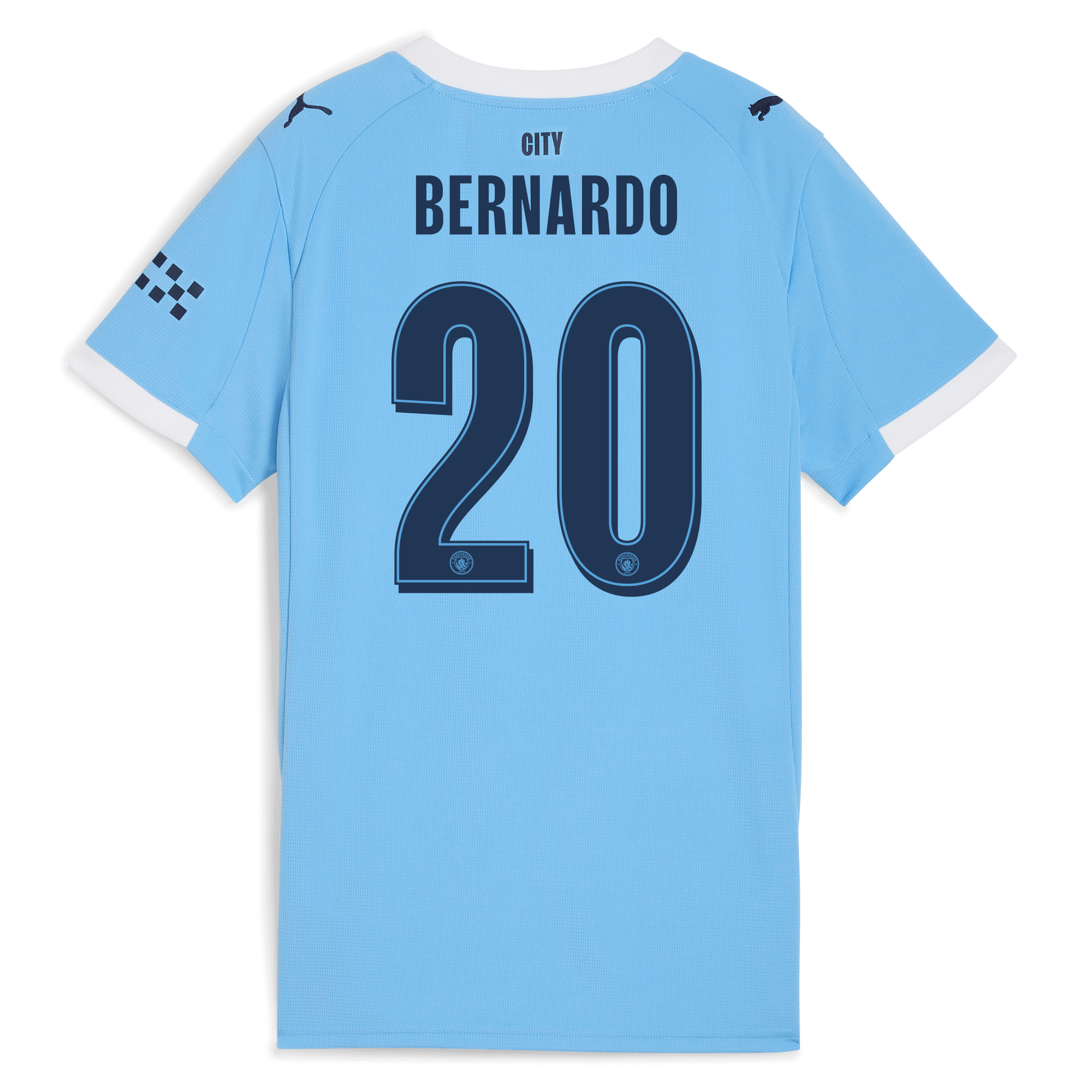 womens manchester city man city home jersey 202526 with bernardo 20 printing Manchester City Shirts | Official Team Gear