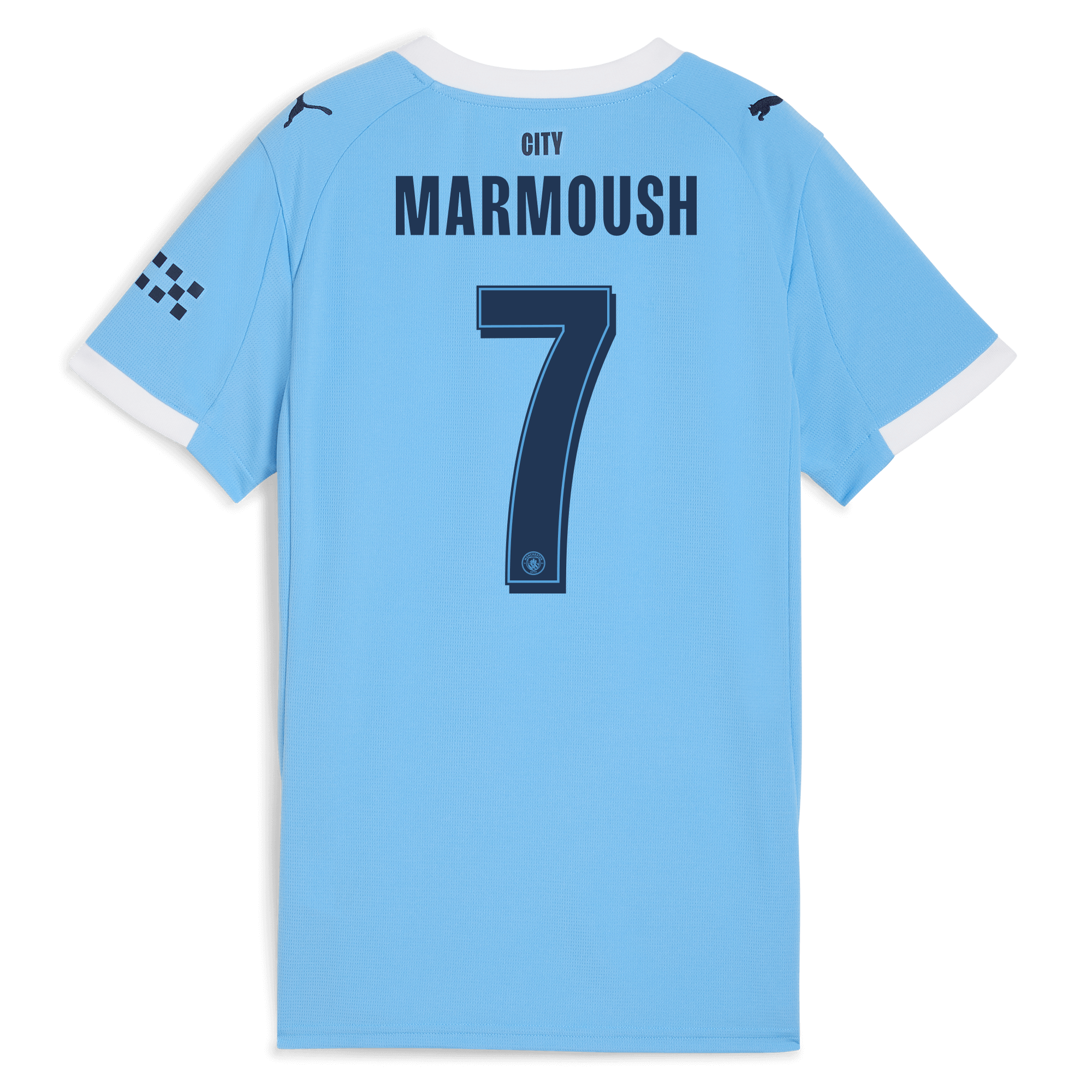 womens manchester city man city home jersey 202526 with marmoush 7 printing Manchester City Shirts | Official Team Gear