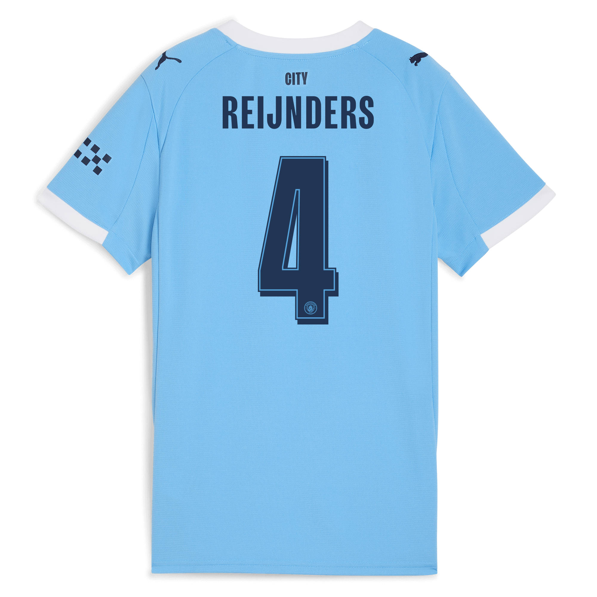 womens manchester city man city home jersey 202526 with reijnders 4 printing Manchester City Shirts | Official Team Gear