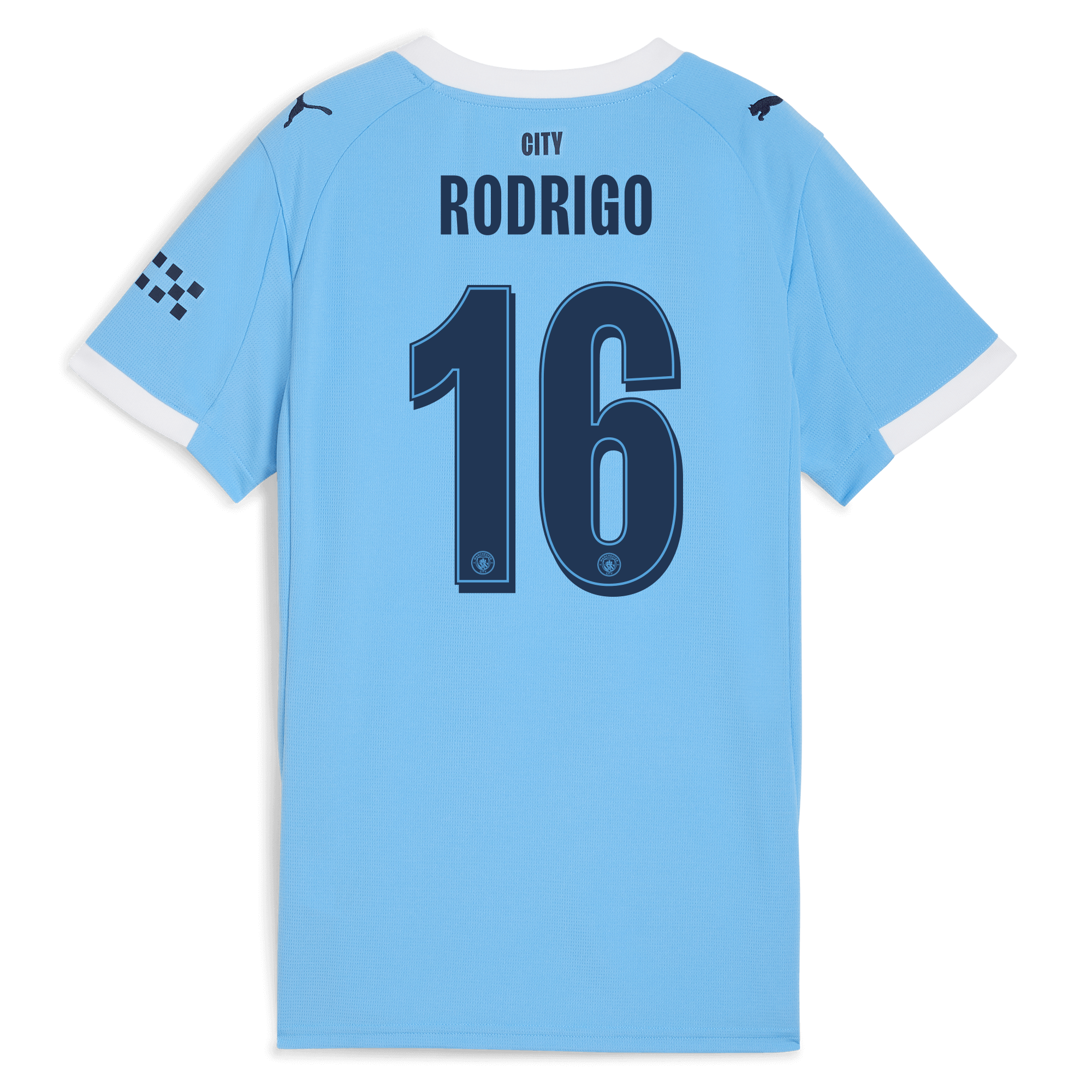 womens manchester city man city home jersey 202526 with rodrigo 16 printing Manchester City Shirts | Official Team Gear