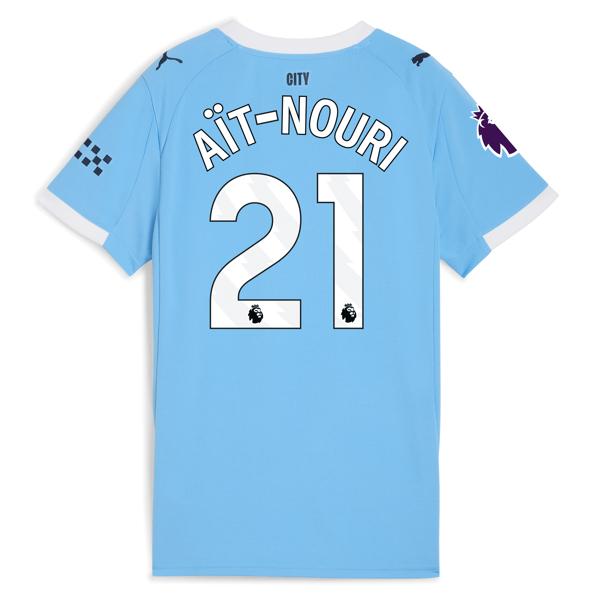 womens manchester city premier league home jersey 202526 with aÏt-nouri 21 printing Manchester City Shirts | Official Team Gear