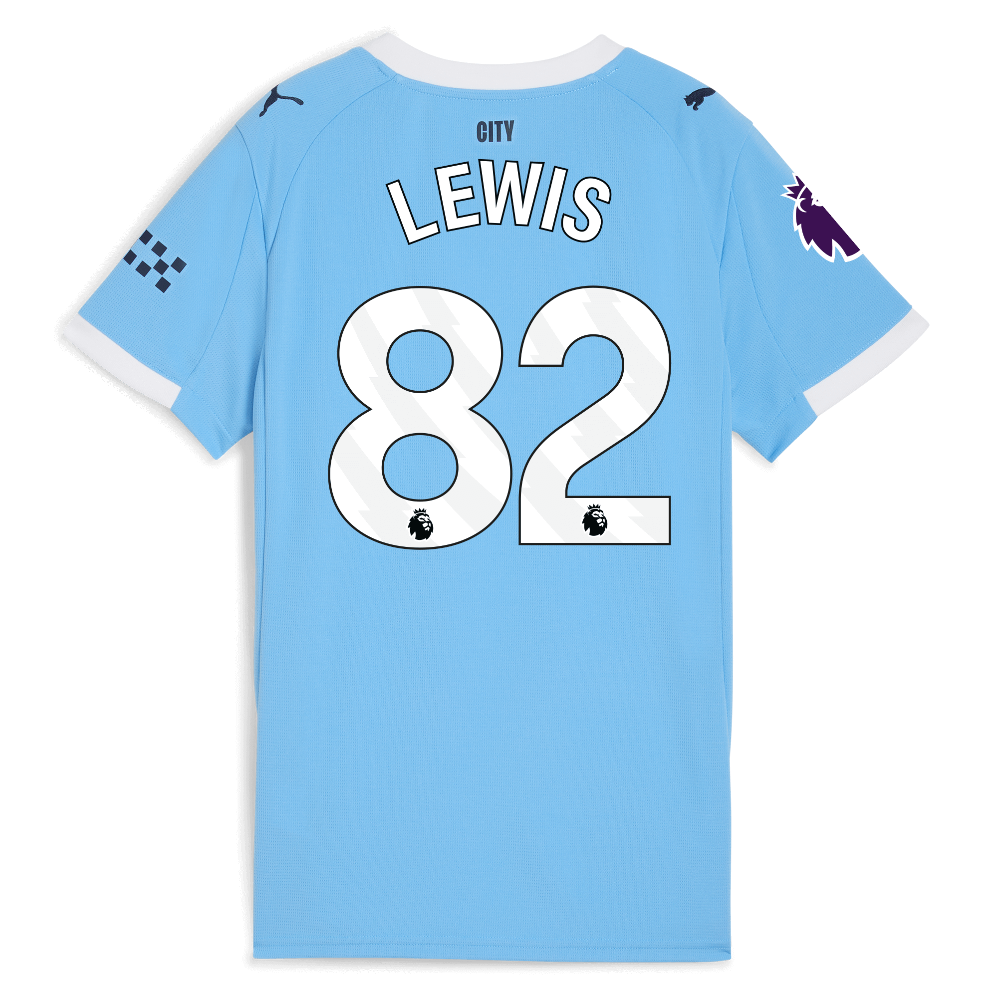 womens manchester city premier league home jersey 202526 with lewis 82 printing Manchester City Shirts | Official Team Gear
