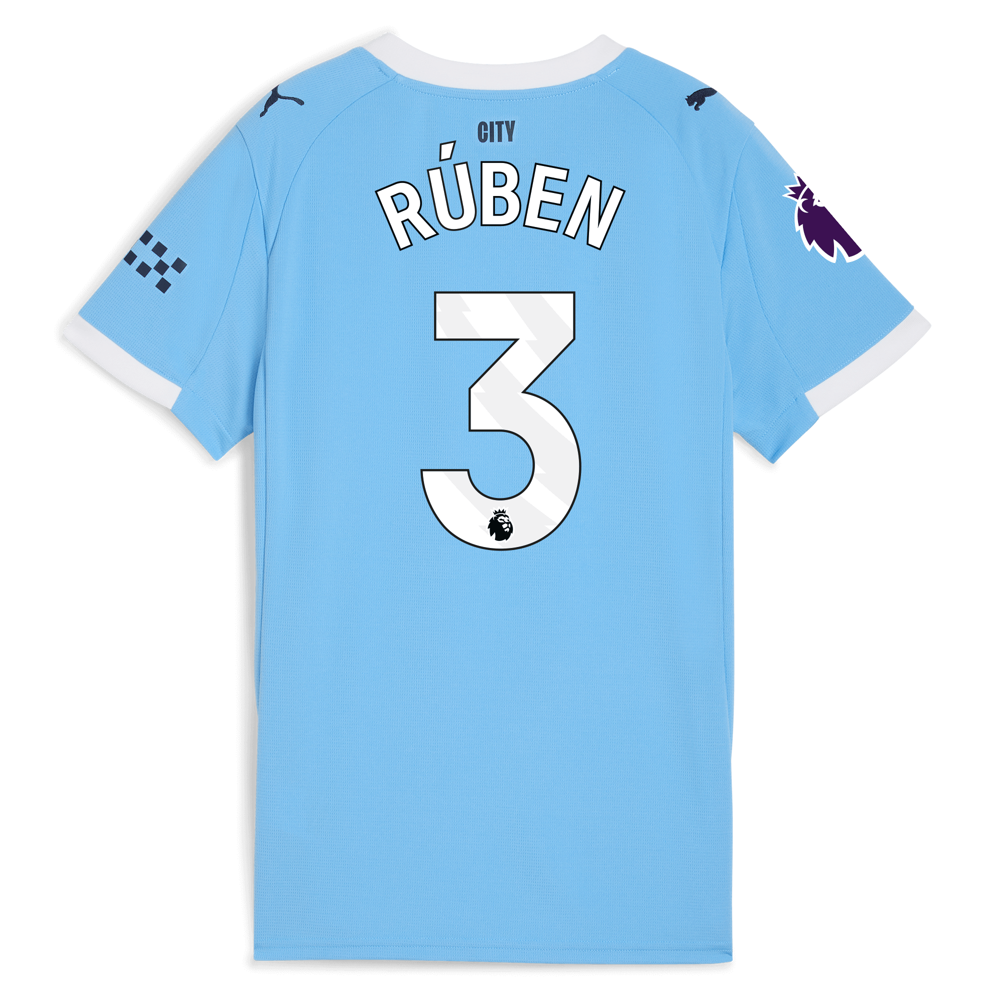 womens manchester city premier league home jersey 202526 with rÚben 3 printing Manchester City Shirts | Official Team Gear